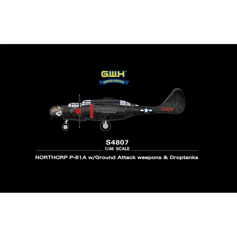 1/48 г. В. Ч S4807 норторп P-61A w/наземное оружие и дроптанки модель хобби