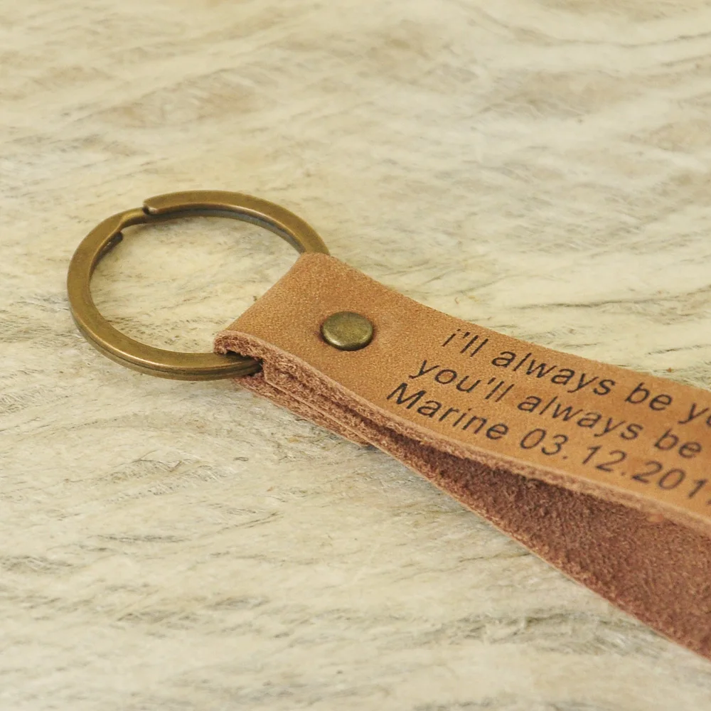 Персонализированный мужской брелок для ключей на День отца подарок папы Подарок