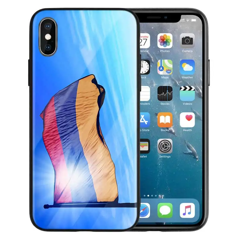 Чехол из закаленного стекла для телефона, чехол для iPhone 7, чехол для iPhone X, 7, 6, 8 Plus, чехол для iPhone 11, 11Pro, XS MAX, XR