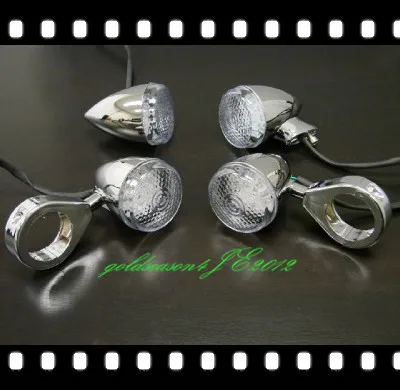 Цилиндрический светодиодный хромированный поворотник передняя и задняя фары 41