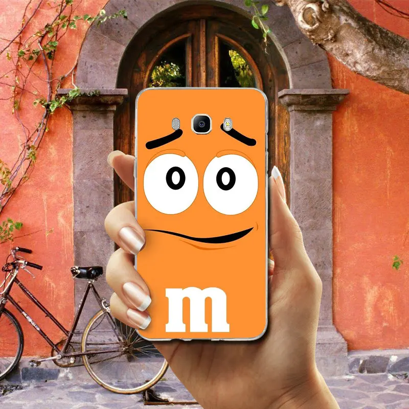 Симпатичные M& M'S шоколадные конфеты силиконовый чехол для телефона из мягкого ТПУ с рисунком Чехлы для samsung Galaxy J1 J2 J3 J4 J6 J5 J7 J8 A3 A5 A7