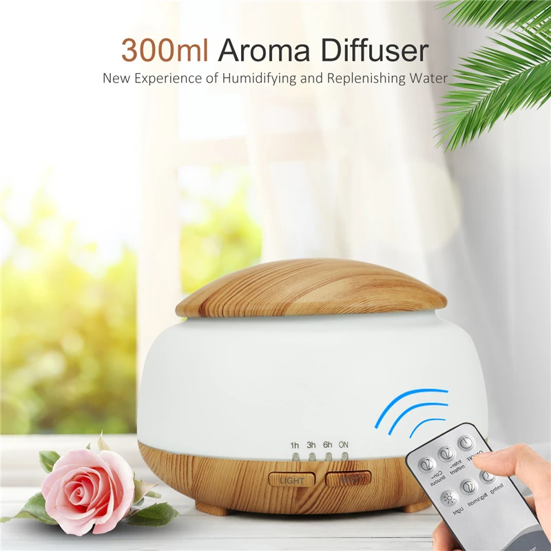 Diffuserlove 300 мл увлажнитель воздуха с дистанционным управлением диффузор эфирного масла Humidificador тумана светодиодный аромадиффузор Ароматерапия