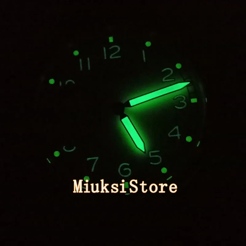 

42mm Cream Dial Rose Gold Steel Case leather band Mechanical movement Mens Watch