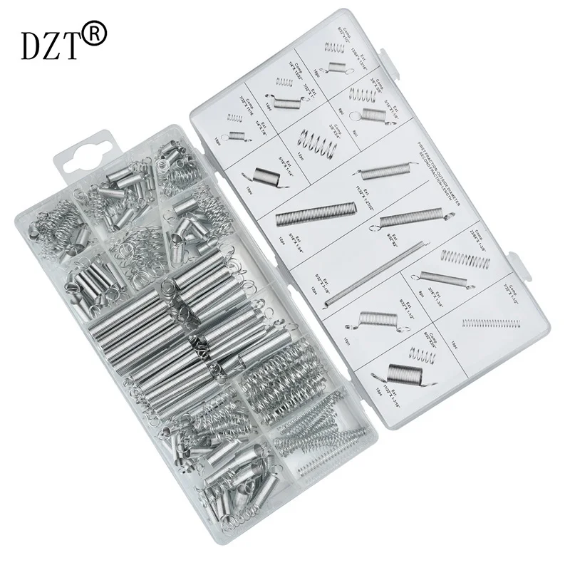 200 шт. махнул Расширение Весна Комплект Металл натяжения/сжатия набор пружин в 20