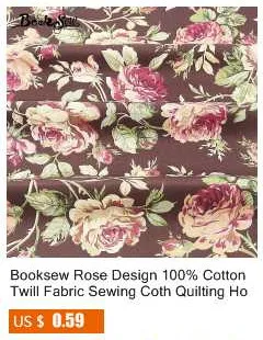 Booksew темно-коричневый хлопок льняная ткань швейный материал Tissu Лоскутная скатерть сумка занавеска подушка Zakka тканевый измеритель ткани