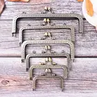 7 Размер бронзовый цветок бутон голова металлическая ручка-каркас для кошелька поцелуй застежка замок для сумки шитье ремесло аксессуары для портных