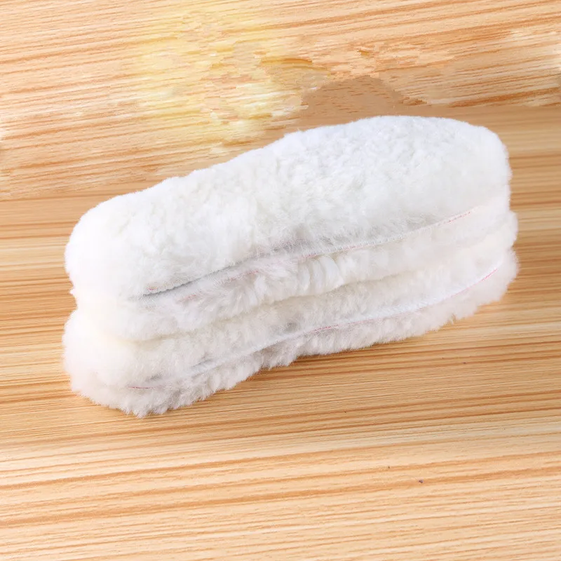 Лидер продаж Шерстяные стельки Зимняя Теплая мужская и женская обувь Подкладка