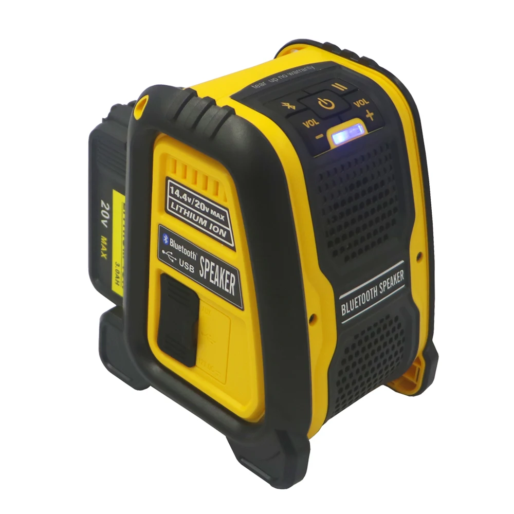 Литий ионный аккумулятор 18 в 14 4 Ач Bluetooth динамик для рабочего места Makita dewalt Milwaukee