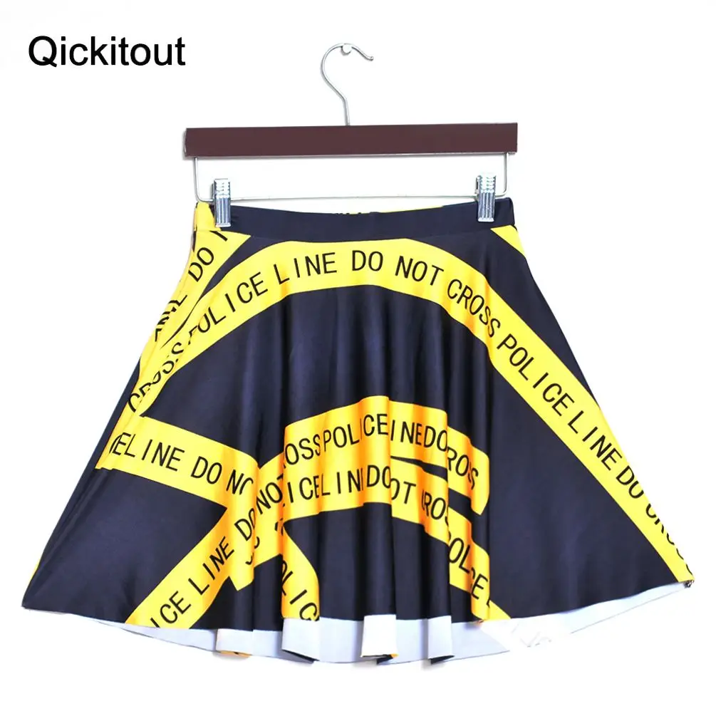 Qickitout юбки тонкие высококачественные модные сексуальные женские желтые буквы