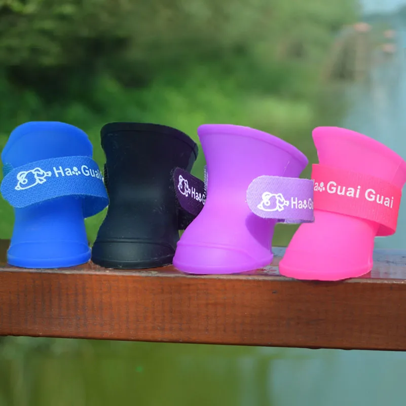 Товары для собак противоскользящая Водонепроницаемая силиконовая обувь от