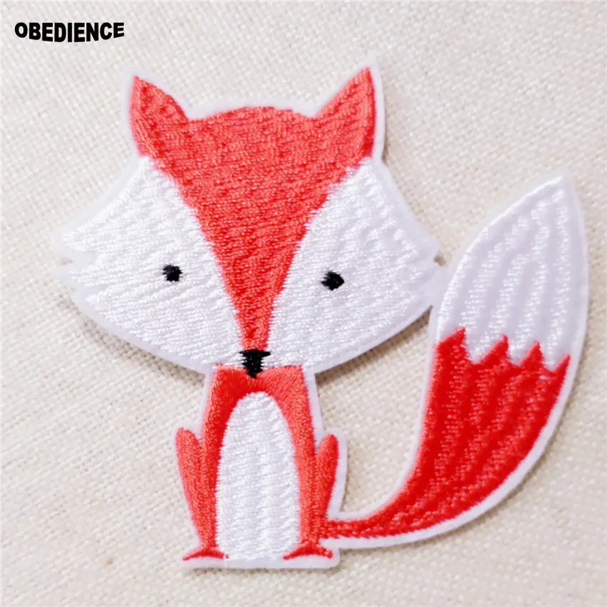 Послушание оптовая продажа 50 шт. мультфильм лиса животного вышитые патч железа