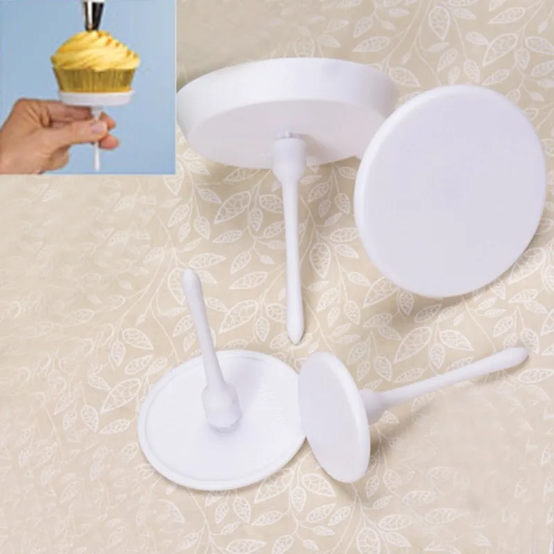 

4pcs/set Cake Stands Holders Nail Shaped Cupcake Cake Accessories for Confectionery Dessert Decorating Baking Tools Bakeware
