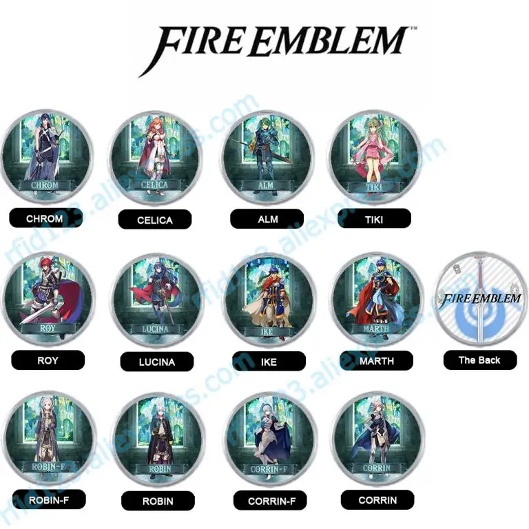 Огненная эмблема Эхо: Тени Valentia Amiibo NFC печатная карта Corrin Lucina Ike весь set-12pcs/лот - Цвет: Coin Edition