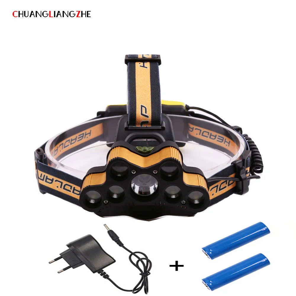 7 Headlight Glare 5T 6 Headlamp with SOS Helpdesk USB Rechargeable Headlights 9LED Head Lamp | Headlamps