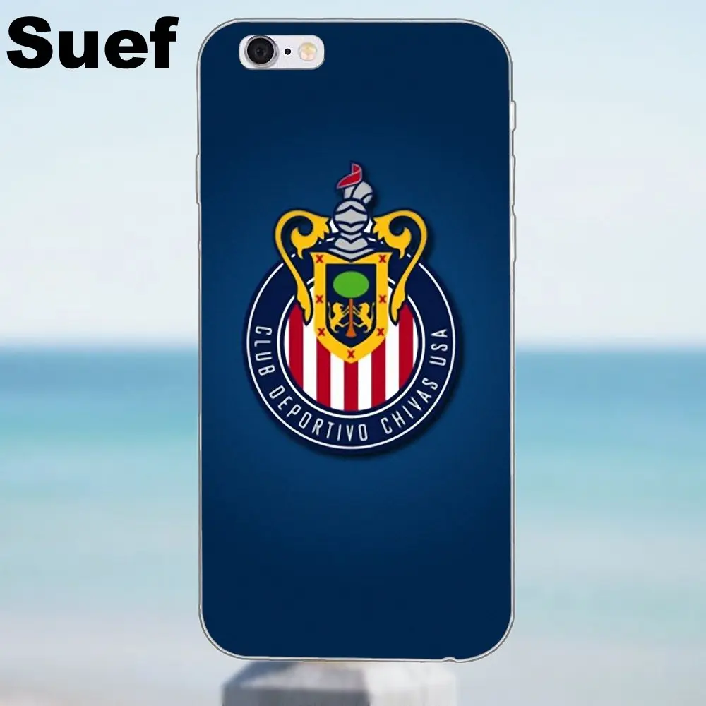 Suef Cd Chivas Usa Sports Mls Team Логотип для iPhone 4 4S 5 5S 5C SE 6 6S 7 8 Plus X Samsung Galaxy A3 A5 J1 J3 J5 J7 2016 2017|for