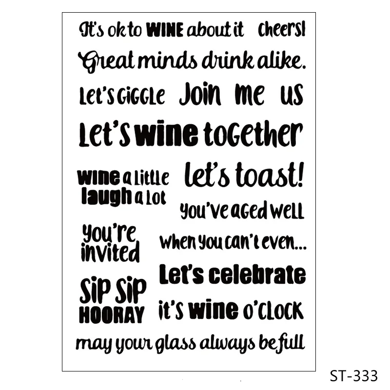 

New Year Reception Silicone Clear Stamps/Seal For DIY Scrapbooking Decorative Card Making Craft Fun Decoration Supplies