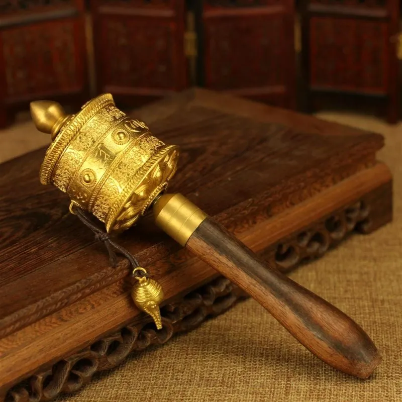 Тибетский классический Медь Ультра ровная и двухрядным подшипником молитва