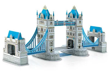 41 см 3D Пазлы башня мост режим строительства игрушки головоломка Обучающие