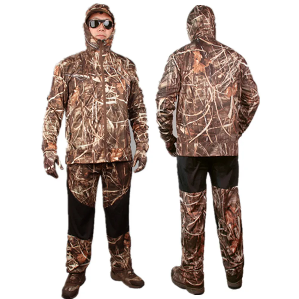 Reed Camo охотничий рыболовный костюм солнцезащитный козырек с капюшоном куртка брюки Boinic камуфляж Remington Ghillie костюм дышащий анти-пот костюм