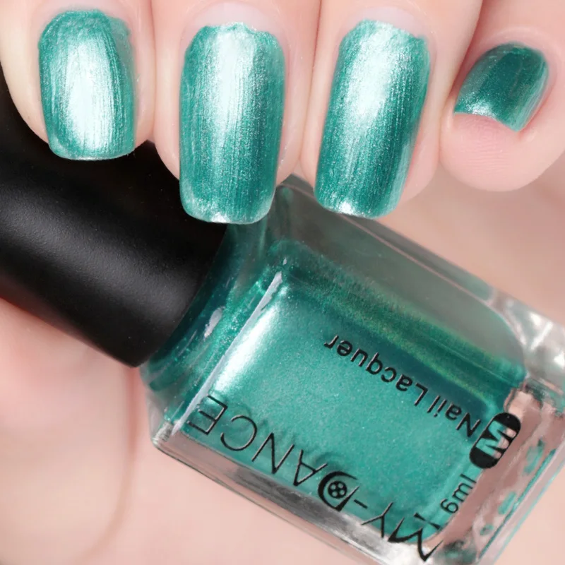 6 мл зеркальный эффект металлик лак для ногтей Пурпурная роза Золото Серебро Хром