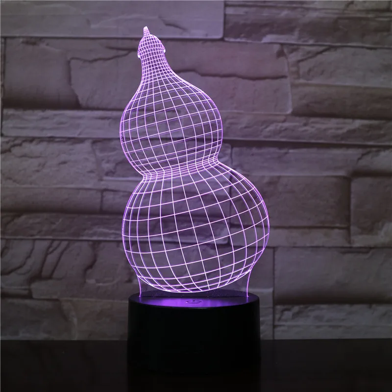 3D лампа в виде тыквы светодиодный ночник с USB сенсорным датчиком RGB новинка