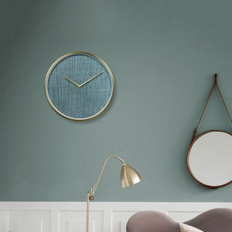 Новые часы 3D из хлопка и льна бесшумные настенные современный дизайн для