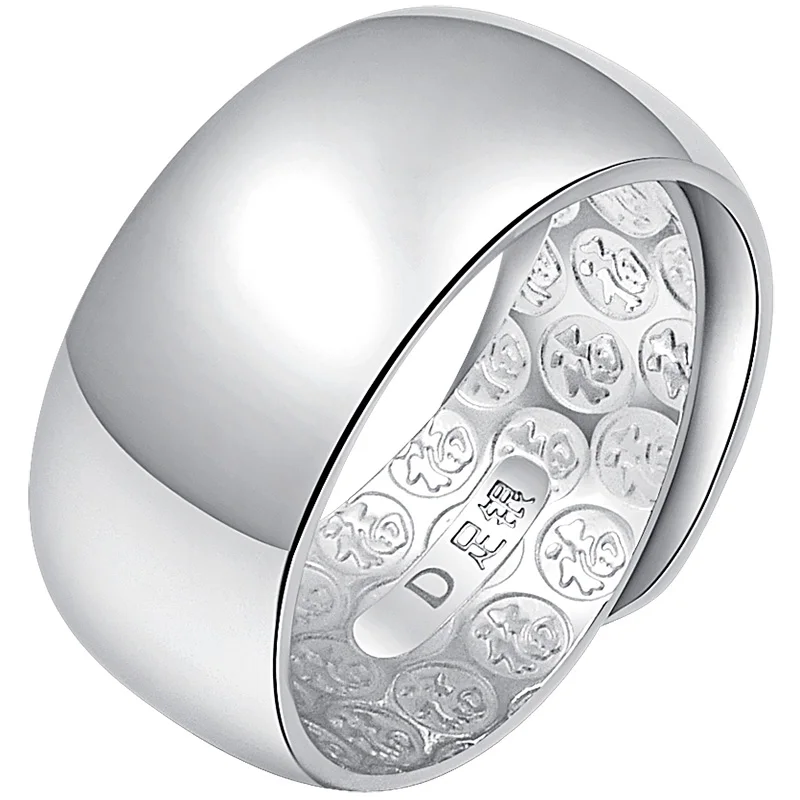 Thumb rings Wang Chunyin ring 990 smooth index alive Men exaggerated large fat silver personality | Украшения и аксессуары
