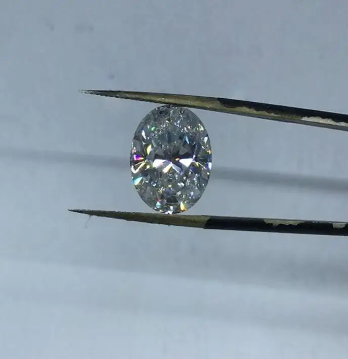 Цвет GH 7*10 мм дробленый лед овальные моиссаниты свободные драгоценные камни для