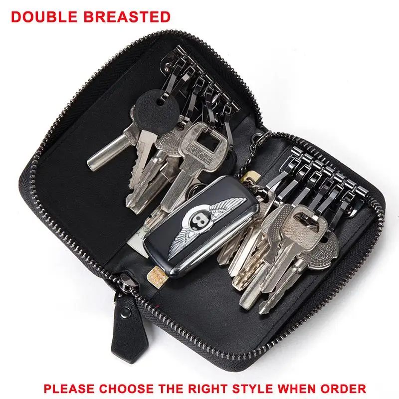 Модные женские и мужские бумажники для ключей из натуральной овчины ручной