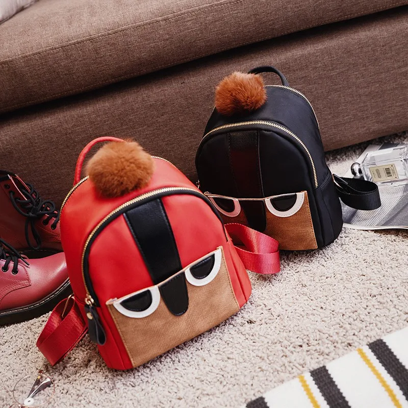 RU и br корейской моды детские нейлон Рюкзаки маленький монстр плечи Сумки