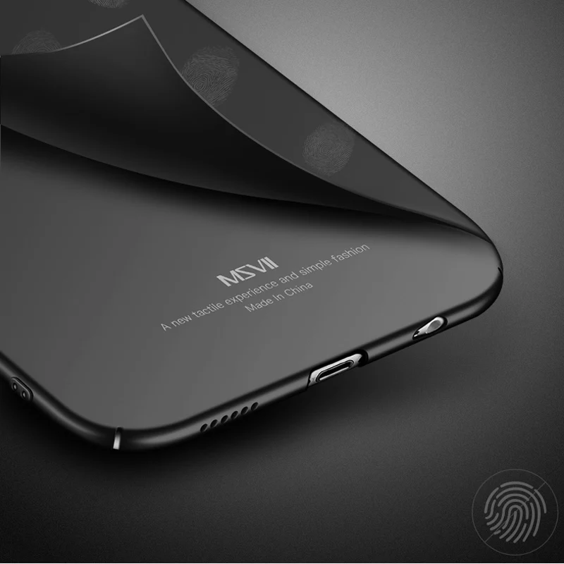 MSVII Cases For iPhone 7 8 Plus Case Finger Ring Matte Cover Coque 5 5S SE Car Holder 6 6S |