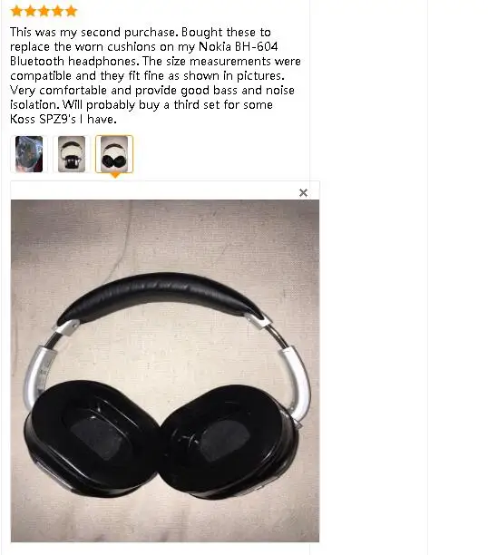 Наушники Renensin амбушюры для Nokia BH-604 Bluetooth сменные насадки для наушников подушечки для наушников колодки ремонт аксессуары