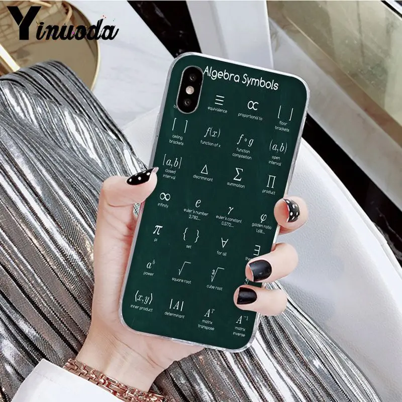 Yinuoda Математическая физика формула экспрессии силиконовый чехол для телефона чехол для iPhone X XS MAX 6 6s 7 7plus 8 8Plus 5 5S SE XR - Цвет: A13