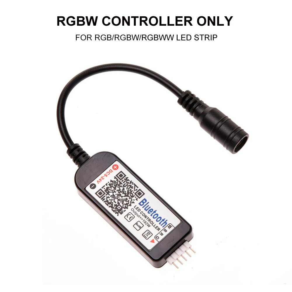 DC 5-24 В Мини Bluetooth RGB RGBW контроллер с ИК-пультом дистанционного управления светодиодный контроллер IOS/Android приложение для RGB RGBW RGBWW светодиодный светильник