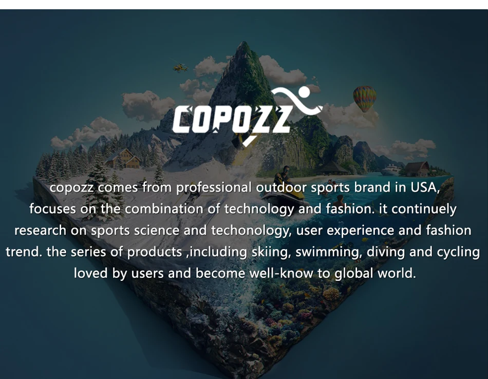 COPOZZ Анти-Туман Лыжные очки сферические бескаркасные Лыжные Сноуборд снежные очки защита UV400 Противоскользящий ремешок для мужчин и женщин
