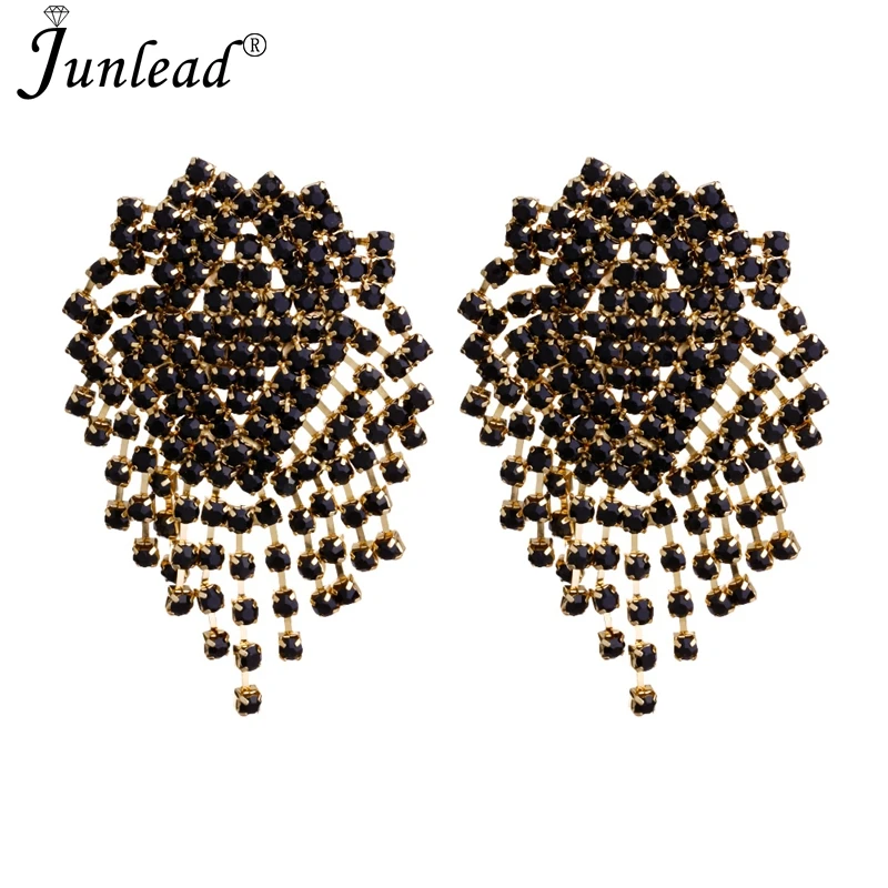 Женские серьги капельки Junlead Fancy ZA Разноцветные с кисточками и