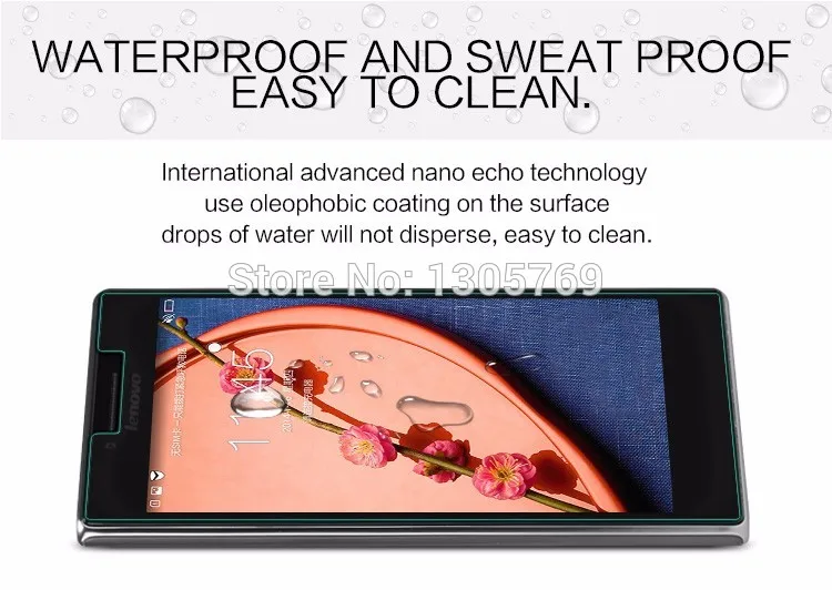 Закаленное стекло премиум класса 9H 500 шт. для Lenovo P1M/P1/A1000/A2010/A5000/A6000/A7000/UZK