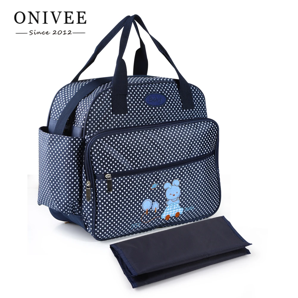 ONIVEE Cute Large Diaper Bag Maternity Nappy Bags for Mom and Dad Convertible Travel with Changing Pad Handbag #6028 |
