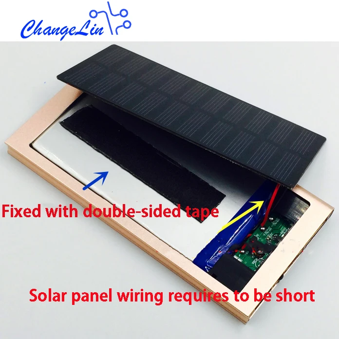 Чехол для зарядного устройства с солнечным мобильным блоком питания полимерная