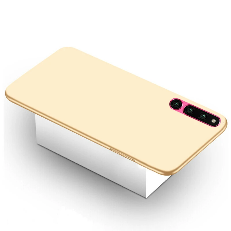 gold Hard PC Case For Huawei P Smart Mate20 P20 Pro Lite Honor Magic2 10lite 8X MAX 8C 7A Pro 7C 9i Note10 Plastic Cover Case - Цвет: gold