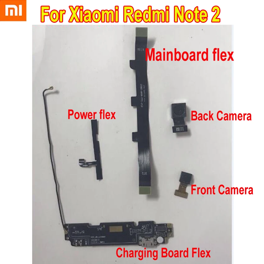 Оригинальный Xiaomi Redmi Note 2 Hongmi Note2 фронтальная Задняя Основная камера гибкий кабель