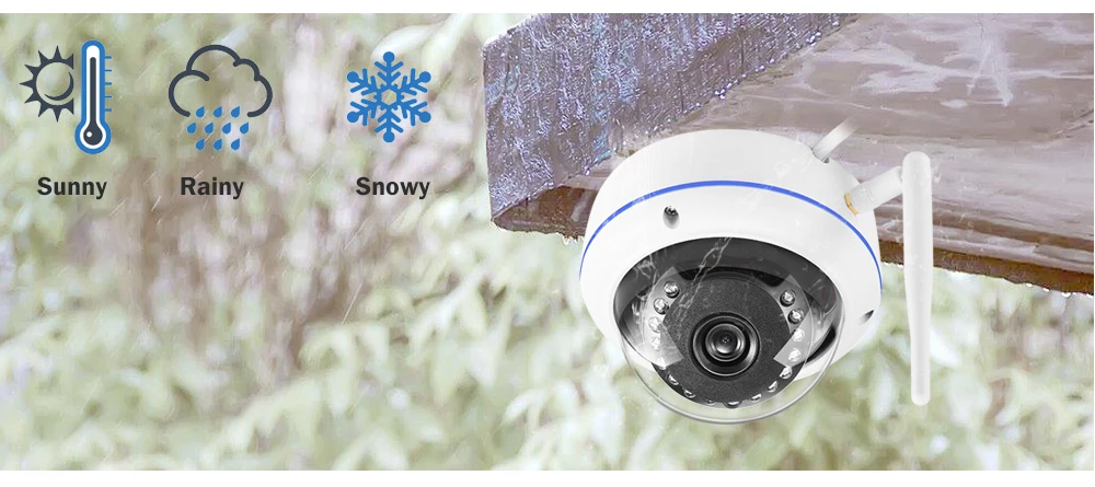Антивандальная IP камера iCSEE с Wi Fi слотом для SD карты макс. 128 ГБ ONVIF P2P купольная