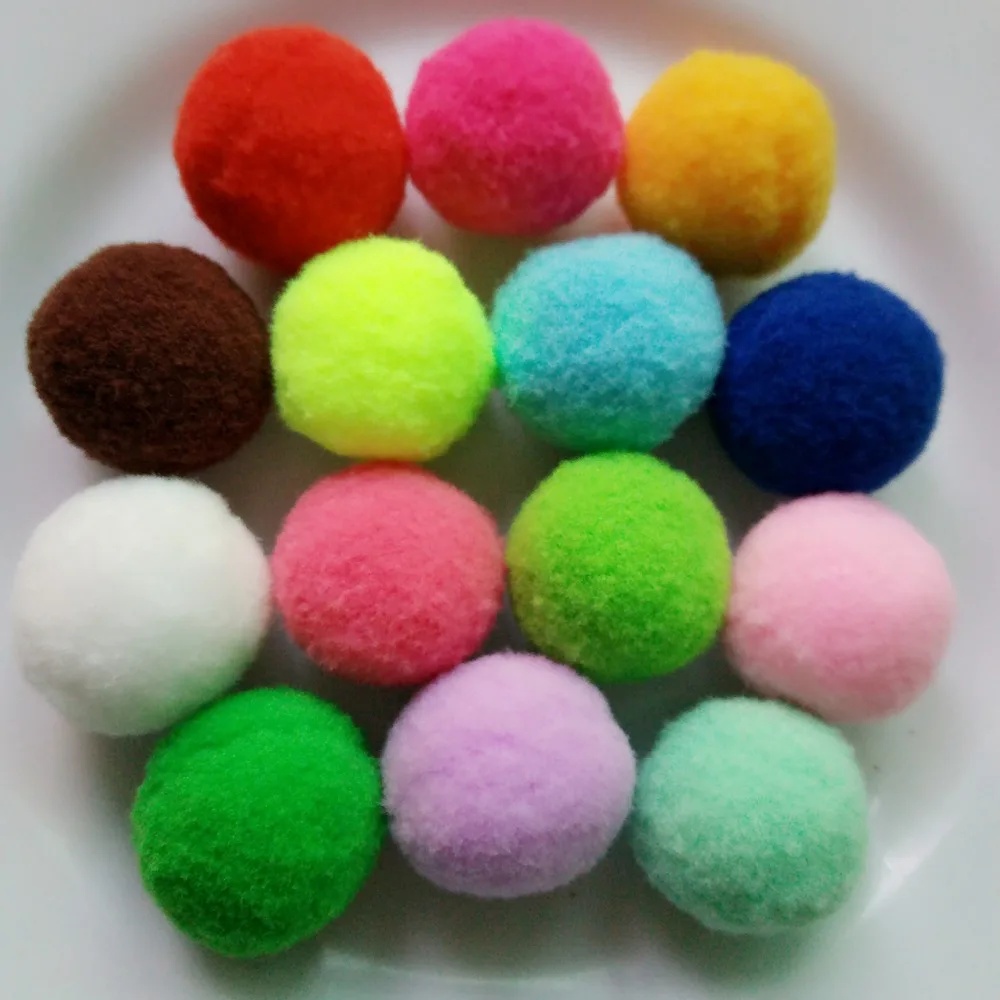 Швейные помпоны для детской одежды украшения 28 мм рождественской новогодней