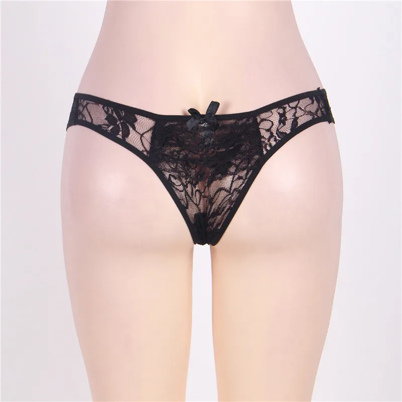 Black Panties Кружевные трусики с открытым низом, большие размеры 5XL, 6XL, женские трусики, Прозрачное нижнее белье, женские трусики, сексуальные,, Bragas Atractivas P5008 - Цвет: Black Panties