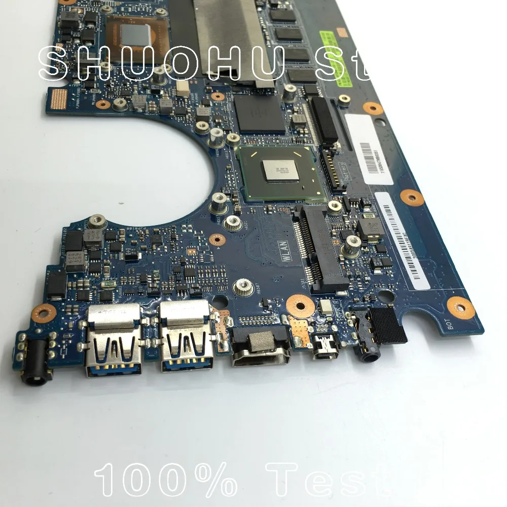 KEFU для ASUS Zenbook UX32A UX32VD UX32V I3CPU память 2 Гб материнская плата ноутбука протестирована