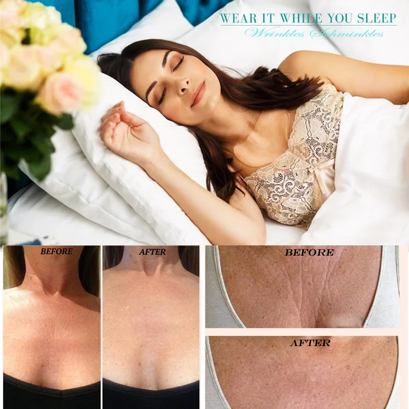 

Anti Wrinkle Chest Pad to Prevent and Eliminate Wrinkles 100% Grade Silicone Skin Beauty Care Protect Lines