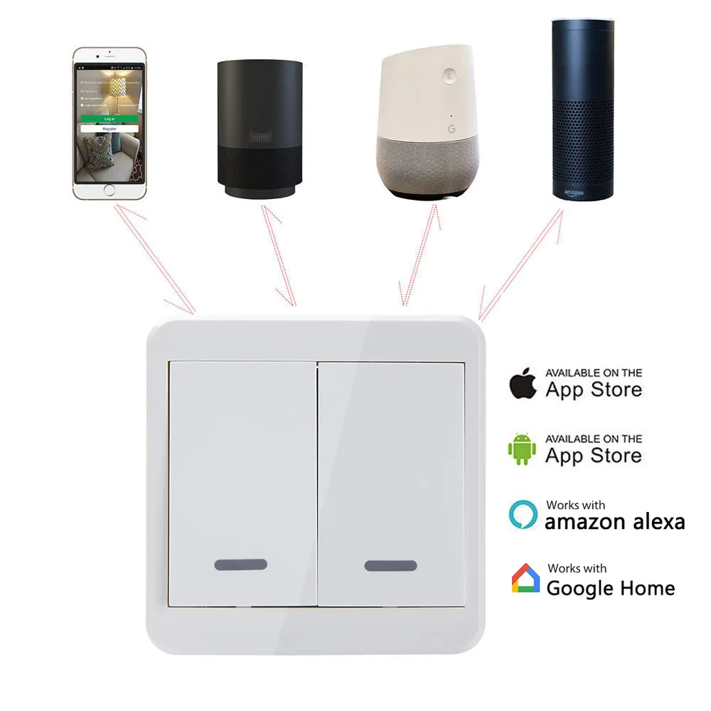 KTNNKG AC110V 220 В eWeLink умный пуш ап боты Neotral провода переключатель Wi Fi Google Home Alexa