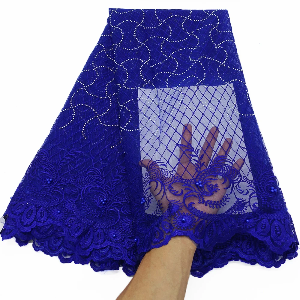 Фиолетовый Африканский цвет кружевная ткань для свадебного платья