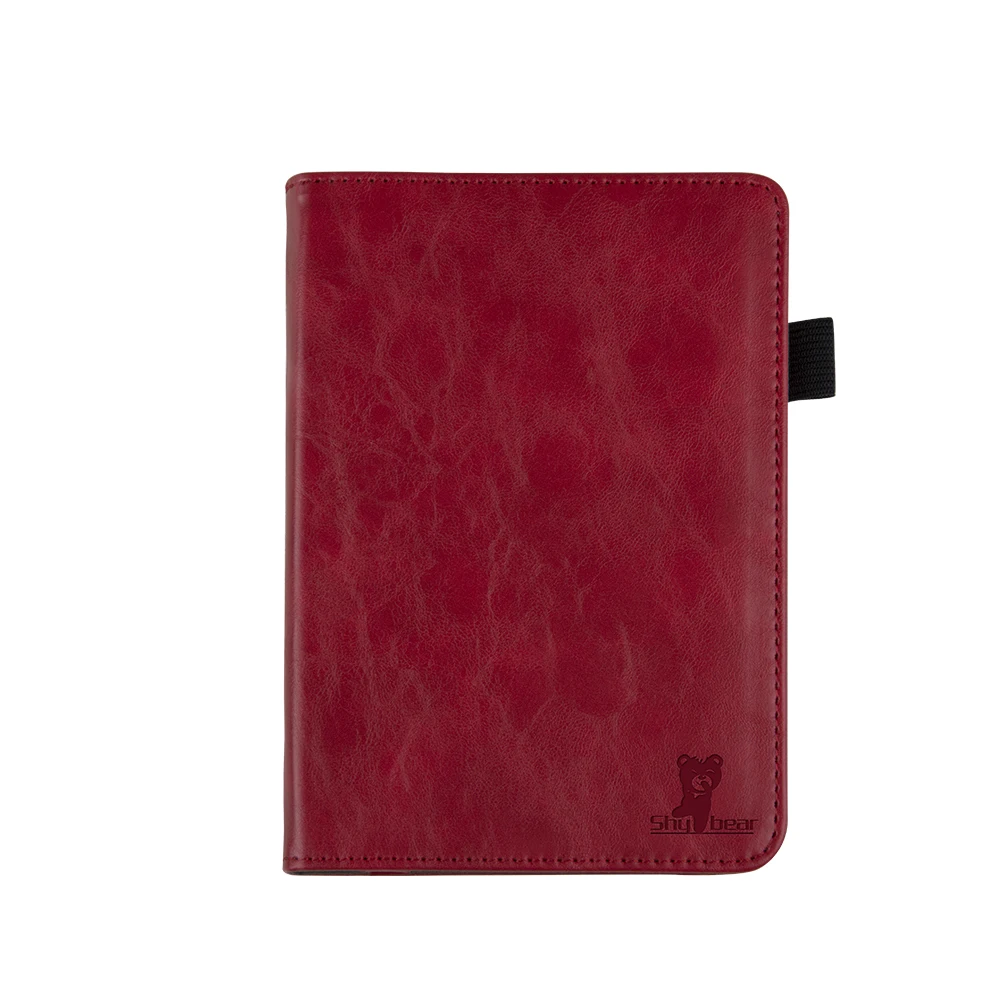 KBCAHD FGYP RD Чехол для Kobo Clara HD 6 дюймов с держателем для рук электронная книга из искусственной кожи умный чехол защитный чехол+ Защитная пленка+ стилус - Цвет: KBCAHD FGYP RD