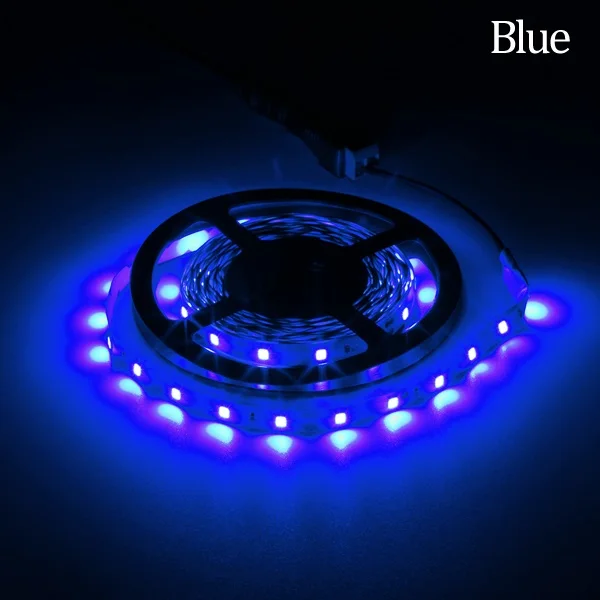 Blue 12 В постоянного тока RGB 5 м водонепроницаемый светодиодный 2835 красный синий зеленый желтый 1-5 м 60 Светодиодный/м гибкая лента RGB полоса 1 м 2 м 3 м 4 м 5 М лента - Испускаемый цвет: Blue